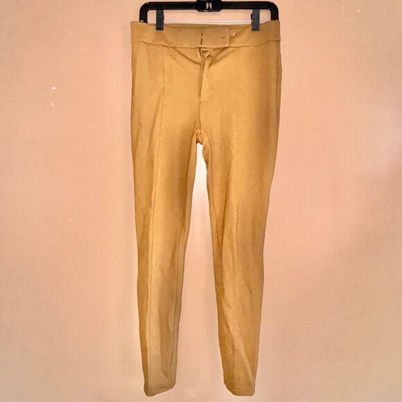 Anthropologie The Essential Slim Women's Brown Suede Pants Size 4 - Picture 1 of 8